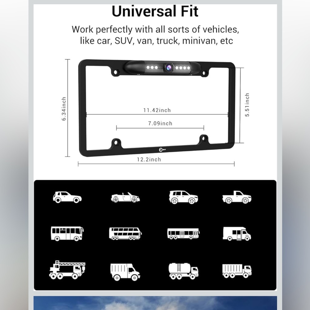 Waterproof Rear-View Camera and Monitor Set - Picture 6 of 10